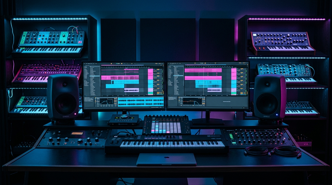 Dooja Academy Electronic Music Studio Setup